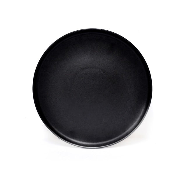 Čierny kameninový veľký tanier ÅOOMI Luna, ø 27,5 cm