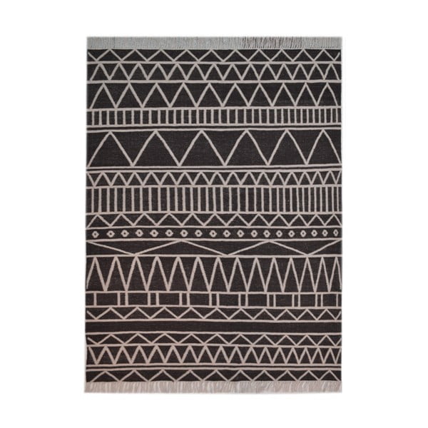 Sivo-krémový vlnený koberec The Rug Republic Canton, 230 x 160 cm
