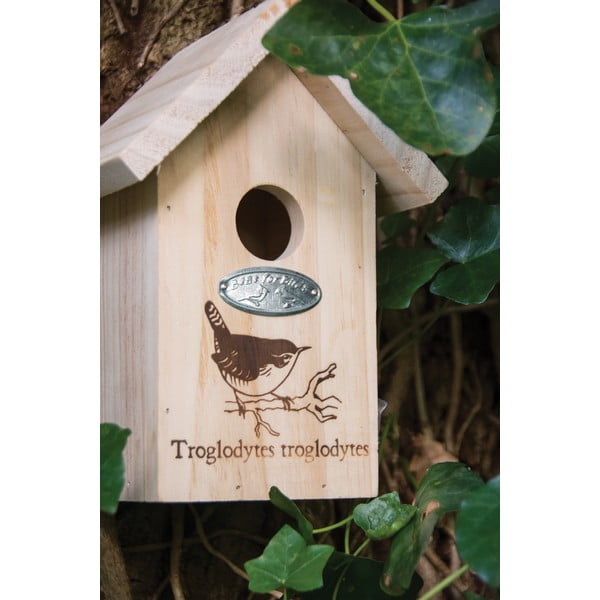 Búdka pre vtákov z masívnej borovice Esschert Design Troglodytes-image-1