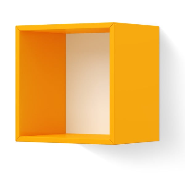 Oranžová nástenná polica Timoore PL Plus Box