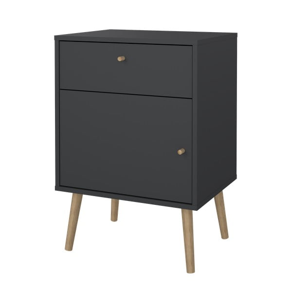 Antracitový nočný stolík Bodo – Tvilum-image-4