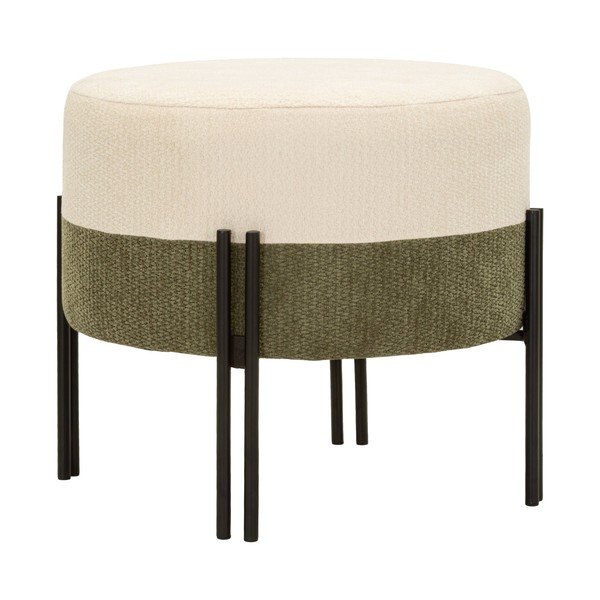 Khaki/krémovobiely taburet Modern Style – Mauro Ferretti