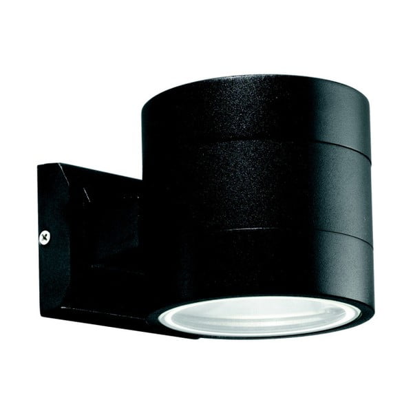 Čierne vonkajšie nástenné osvetlenie Crido Consulting Lumino
