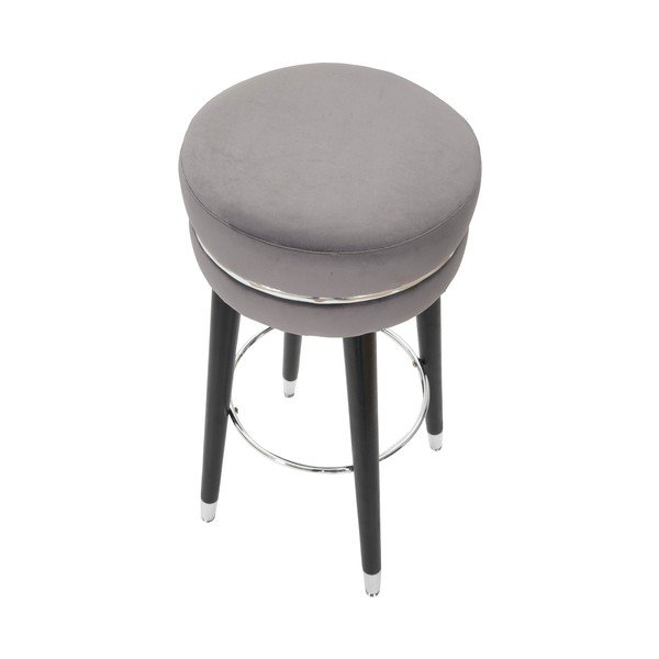 Sivá čalúnená barová stolička (výška sedadla 74 cm) Paris – Mauro Ferretti-image-2