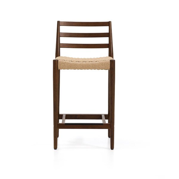 Hnedá/v prírodnej farbe barová stolička z dubového dreva (výška sedadla 65 cm) Analy – Kave Home-image-2