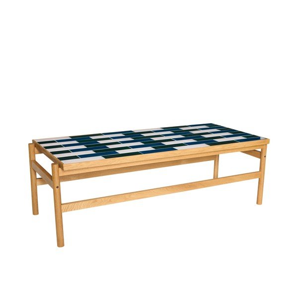 Čierno-biely/v prírodnej farbe konferenčný stolík v dekore duba 61x132 cm Motif – Hübsch-image-2