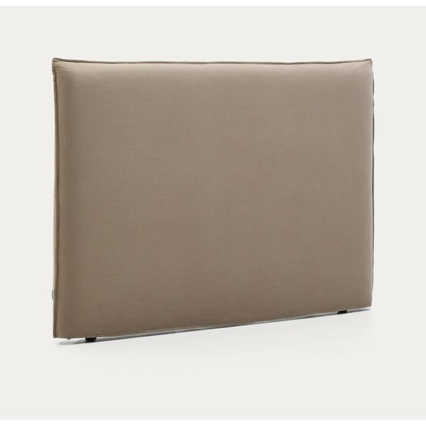 Taupe čalúnené čelo postele 180x118 cm Jaira – Kave Home-image-4