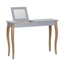 Sivý toaletný stolík so zrkadlom Ragaba Dressing Table, dĺžka 105 cm