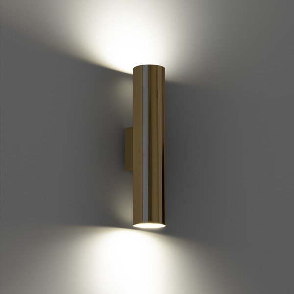 Kovové nástenné svietidlo v zlatej farbe ø 6 cm Castro – Sollux-image-3