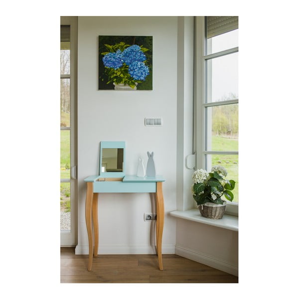 Grafitovosivý toaletný stolík so zrkadlom Ragaba Dressing Table, dĺžka 65 cm-image-3