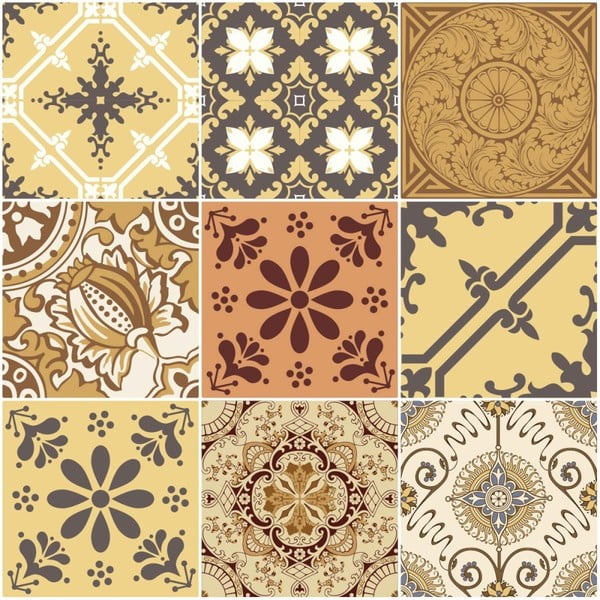 Sada 9 samolepiek Ambiance Cottage, 10 x 10 cm-image-1