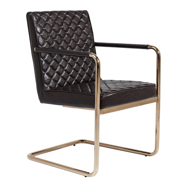 Sada 2 čiernych stoličiek Kare Design Cantilever
