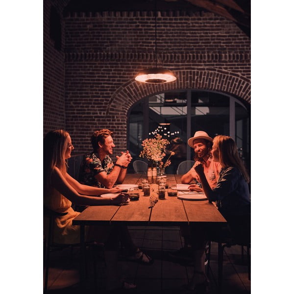 Čierny závesný elektrický ohrievač ENDERS Marbella-image-1