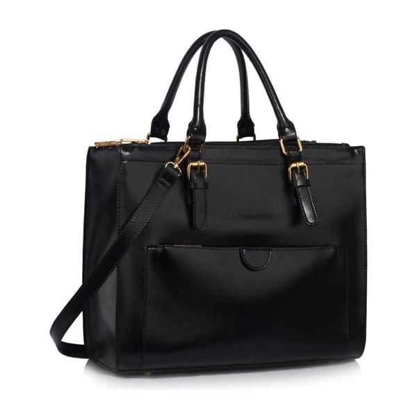 Čierna kabelka L&S Bags Alicia