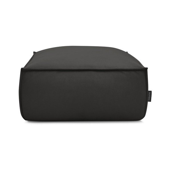 Čierna podnožka z imitácie kože Boheme – Bobochic Paris-image-3