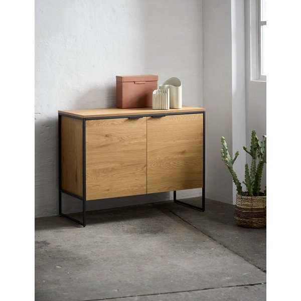 Komoda v dekore duba v prírodnej farbe 104,5x80x45 cm Cesura – Unique Furniture-image-1