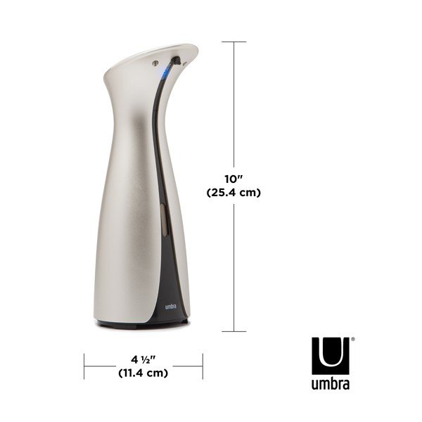 Bezdotykový dávkovač mydla v striebornej farbe 250 ml Otto – Umbra-image-4