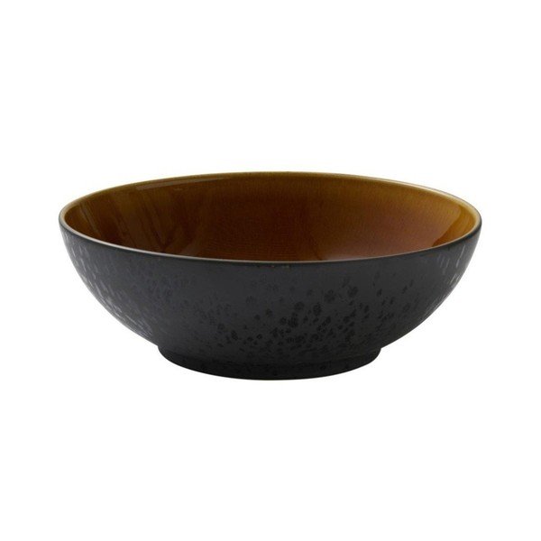 Čierna/jantárová kameninová misa ø 30 cm Gastro Black/Amber – Bitz
