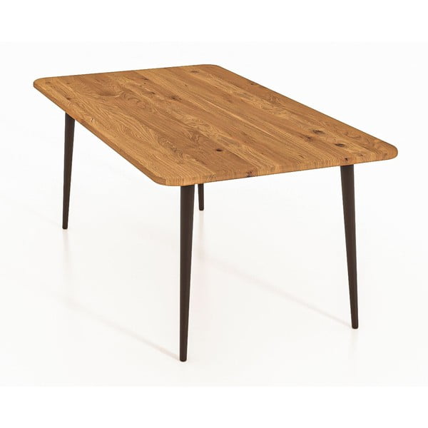 Konferenčný stolík z dubového dreva v prírodnej farbe 90x90 cm Kula - The Beds-image-3