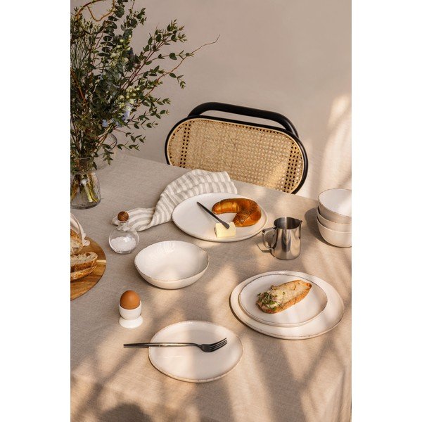 Kameninová jedálenská súprava 24 ks Snow Heart – Bonami Essentials-image-3