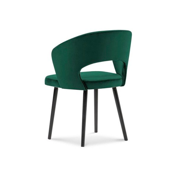 Tmavozelená jedálenská stolička so zamatovým poťahom Windsor & Co Sofas Elpis-image-2
