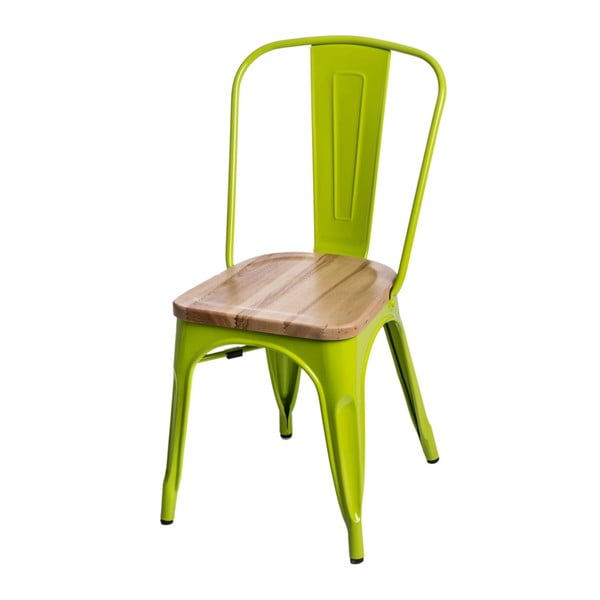 Svetlozelená stolička D2 Paris Ash Wood