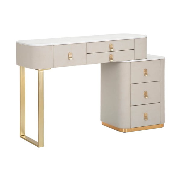 Konzolový stolík v béžovo-zlatej farbe 40x120 cm Beauty – Mauro Ferretti