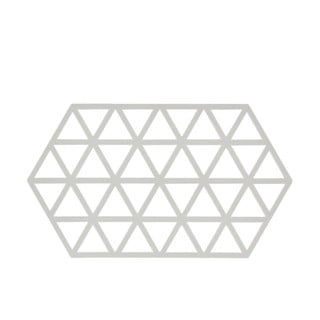 Svetlosivá silikónová podložka pod horúce nádoby Zone Triangles