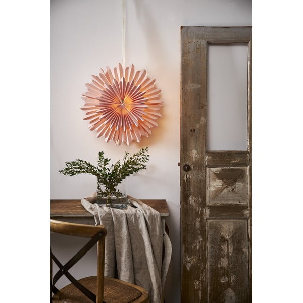 Ružová vianočná svetelná dekorácia ø 50 cm Crystal - Star Trading-image-4