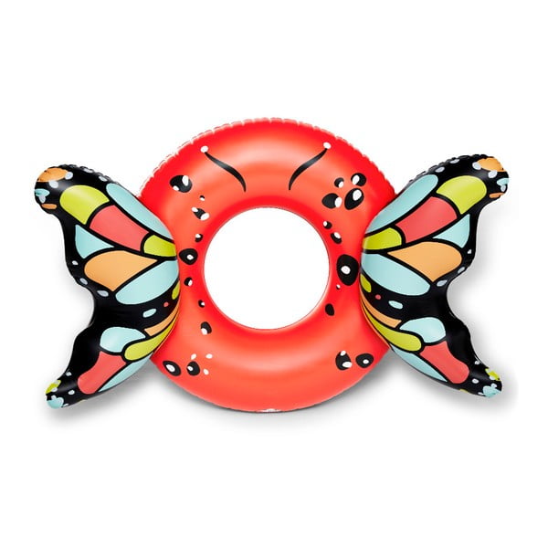 Červený nafukovací kruh v tvare motýľa Big Mouth Inc.
