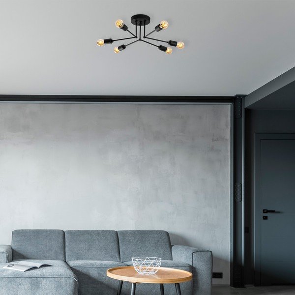 Čierne stropné svietidlo Sparrow – Opviq lights-image-1