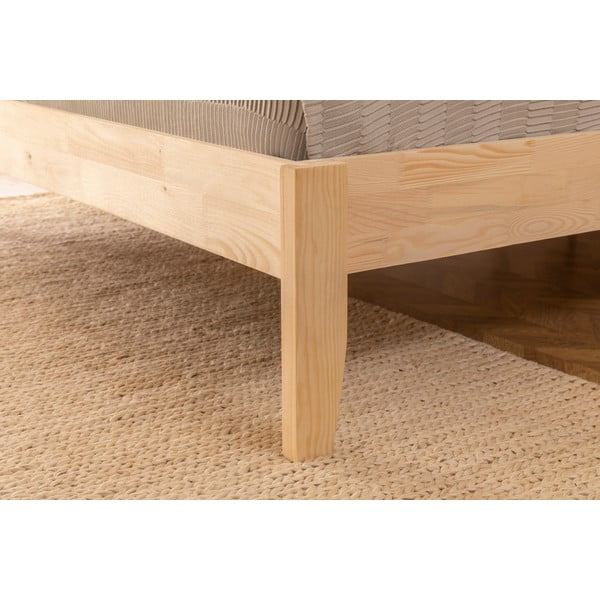 Jednolôžková posteľ zo smrekového dreva s roštom v prírodnej farbe 90x200 cm Galaksi – Kalune Design-image-2