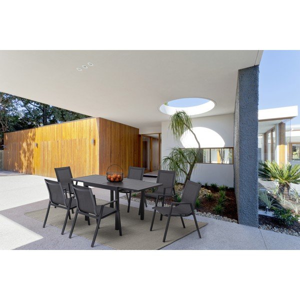 Hliníkový záhradný jedálenský stôl 80x83 cm Pelagius – Bizzotto-image-1