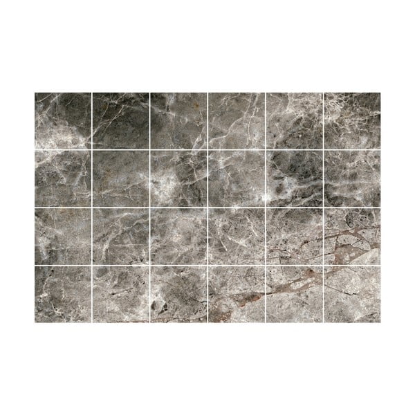 Súprava samolepiek na kachličky 24 ks 15x15 cm Marble Tiles Venezia - Ambiance-image-2