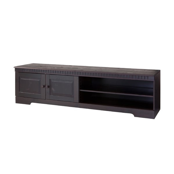 Hnedý TV stolík z borovicového dreva 45x44 cm Cubrix – Støraa