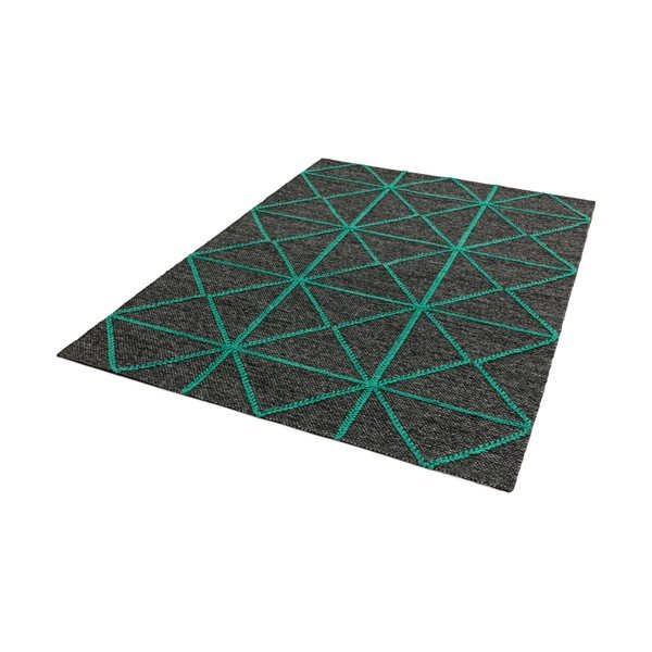 Čierno-zelený koberec Asiatic Carpets Prism, 120 x 170 cm-image-2
