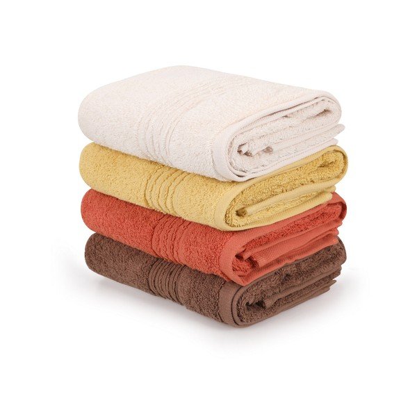 Bavlnené uteráky v súprave 4 ks 50x90 cm Asorti – Foutastic-image-2