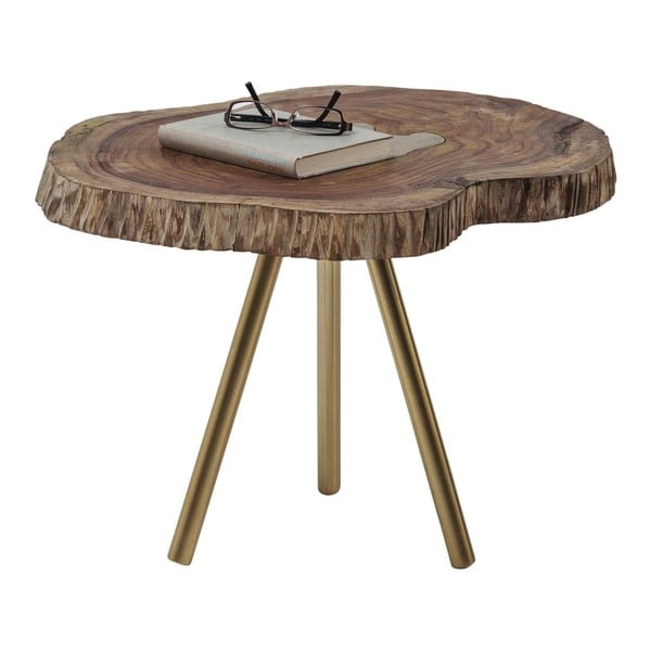 Odkladací stolík s doskou z mangového dreva Kare Design Macchia