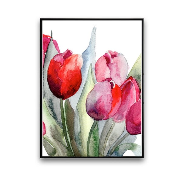 Plagát s tulipánmi, 30 x 40 cm
