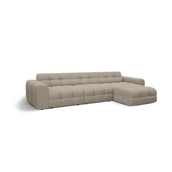 Hnedá rohová pohovka (pravý roh/s leňoškou) Kendal – Micadoni-image-3