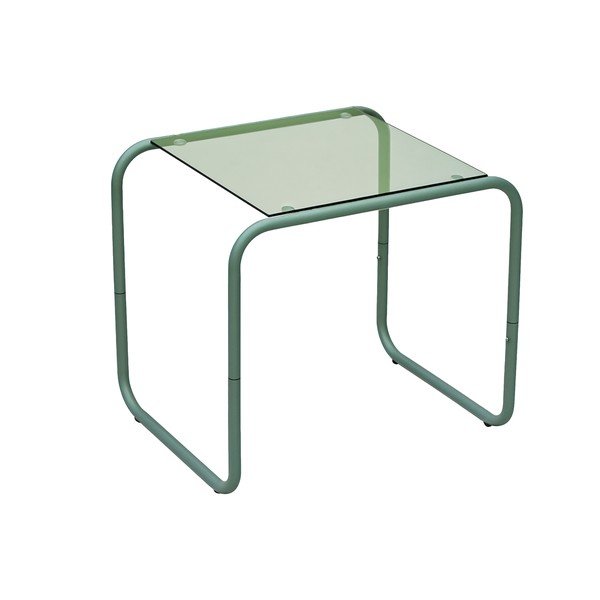 Odkladací stolík so sklenenou doskou 40x50 cm Ventana – Leitmotiv