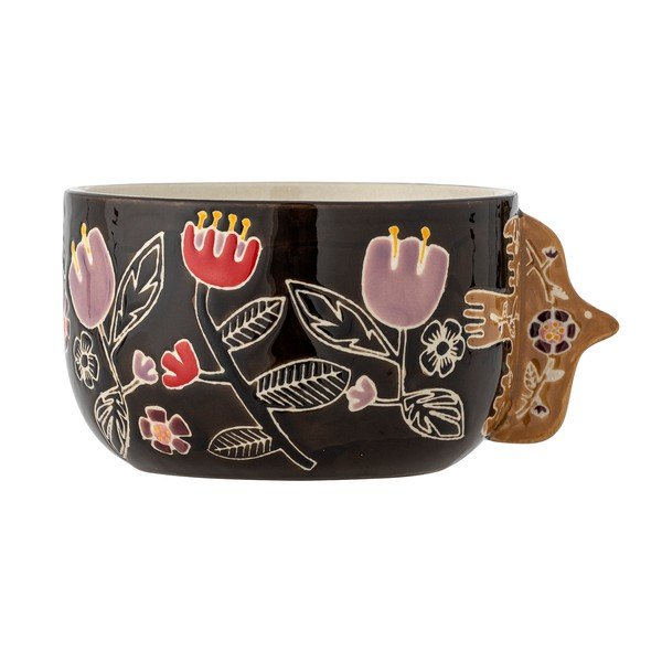 Tmavohnedé kameninové polievkové misky v súprave 4 ks 720 ml Vivielle – Bloomingville-image-2