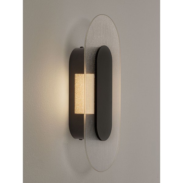 Matne čierne kovové LED nástenné svietidlo Vetrio – Nova Luce-image-1