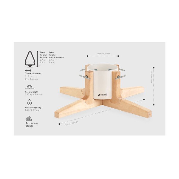 Stojan na vianočný stromček Tree Nest Rustic-image-2