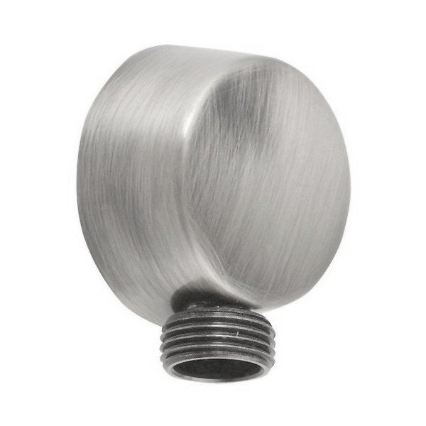 Mosadzný diel na pripojenie sprchy v matne striebornej farbe ø 5 cm – Sapho