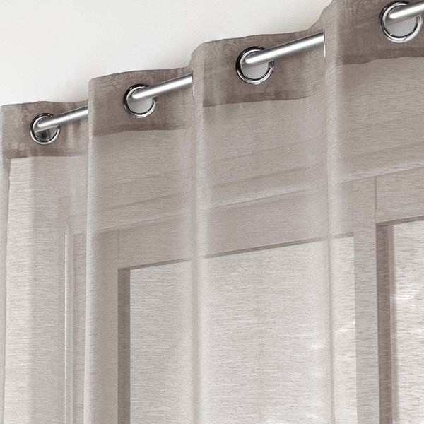 Hnedá voálová záclona 140x240 cm Lissea – douceur d'intérieur-image-1