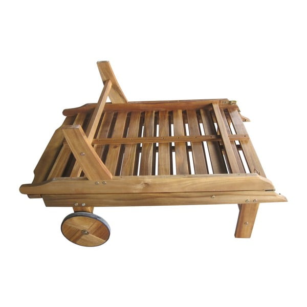 Záhradné skladacie ležadlo z eukalyptového dreva Garden Pleasure Palm Springs-image-3