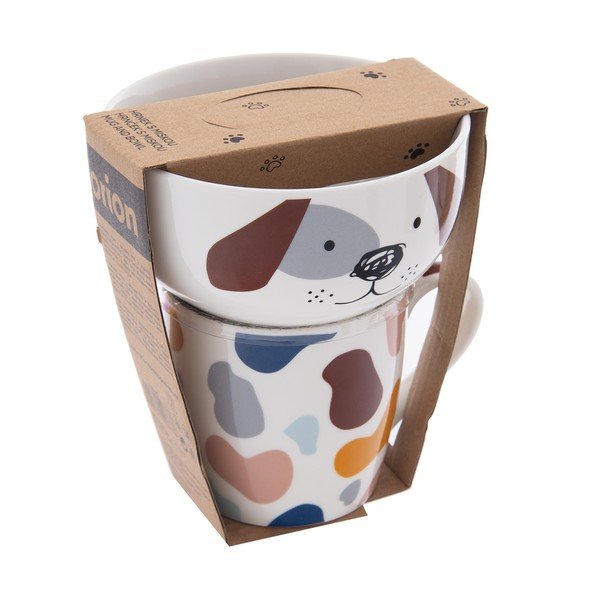 Porcelánová súprava hrnčeka a misky 2 ks 350 ml – Orion-image-4