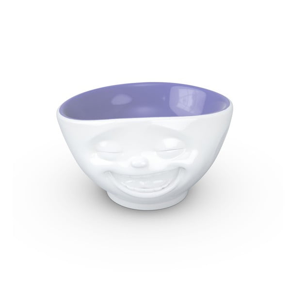 Bielo-fialová porcelánová miska 58products