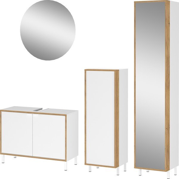 Biela kúpeľňová zostava Topeka – Germania